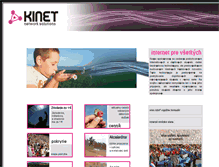 Tablet Screenshot of kinet.kinet.sk